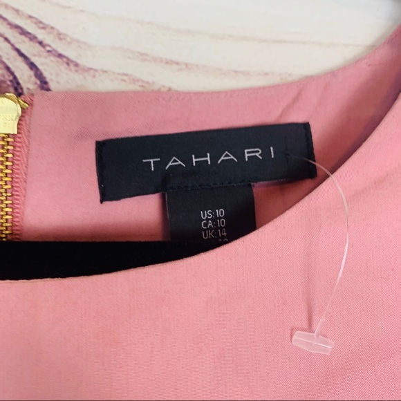 Tahari Blush Overlay Shift Dress NWOT - Picture 2 of 5